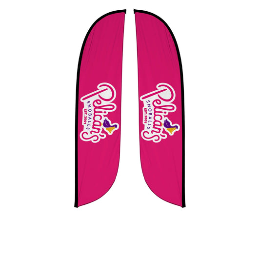 Pelican's Snoballs "Logo" 12ft Feather Flag 