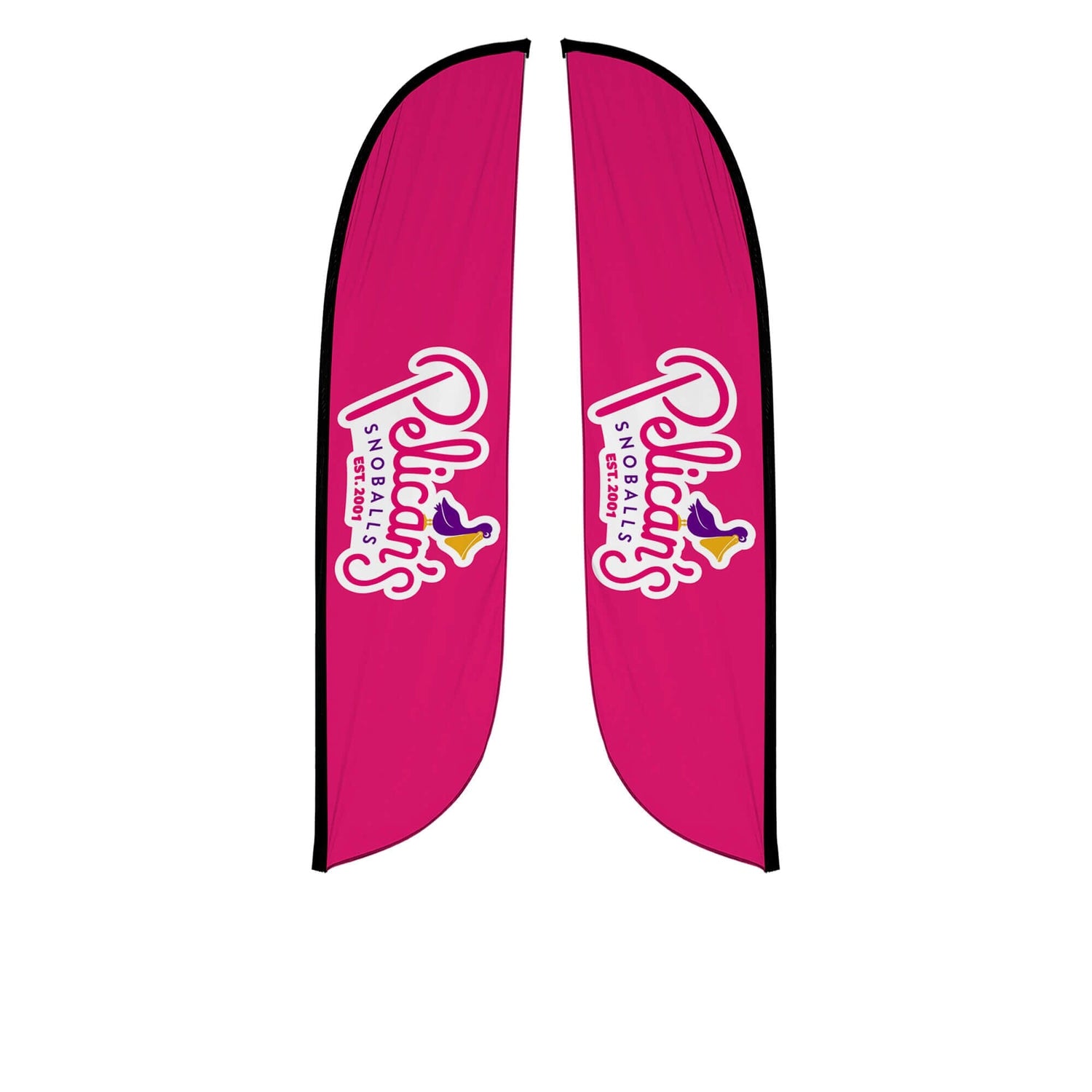 Pelican's Snoballs "Logo" 12ft Feather Flag 