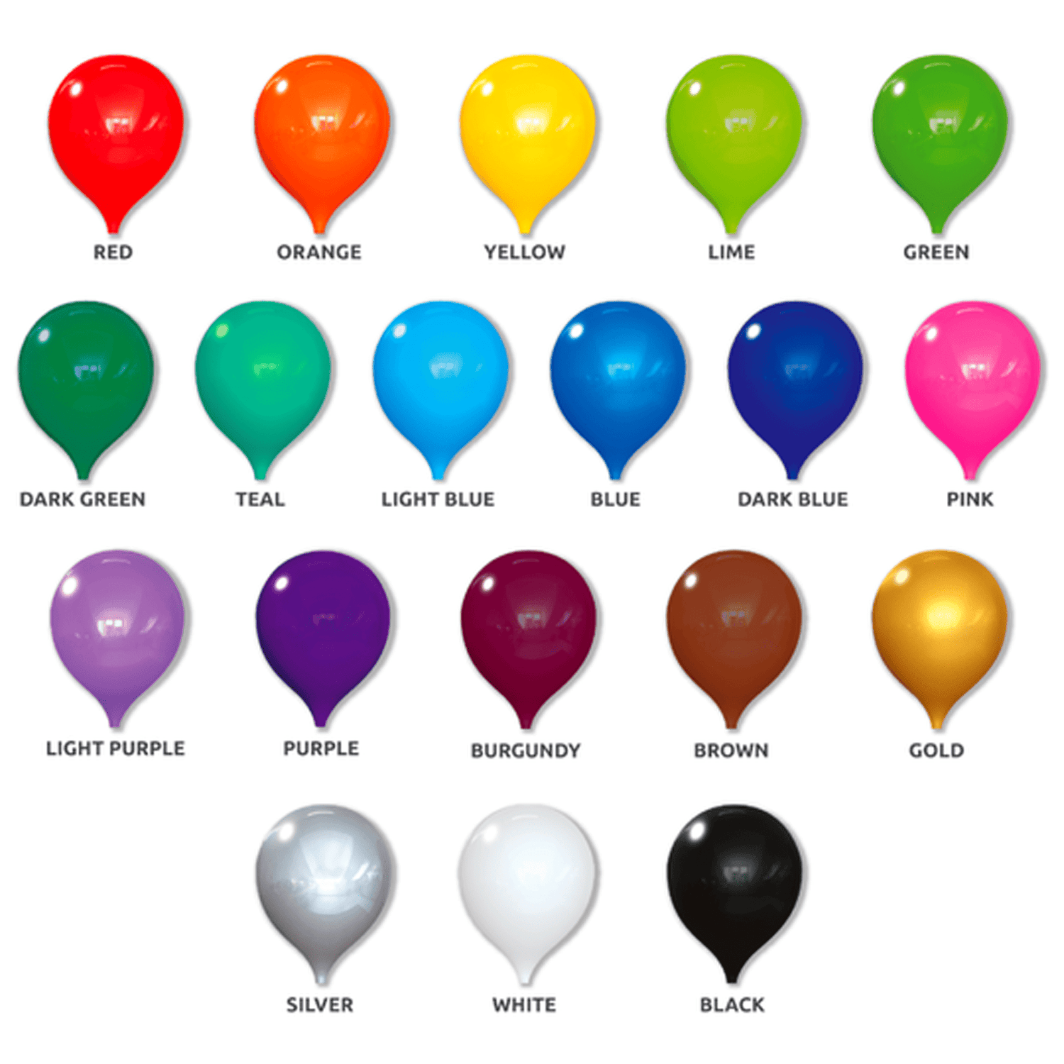 PermaShine 12 Indoor Replacement Balloons – LookOurWay
