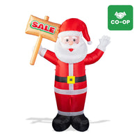 6ft Santa Advertising Inflatable with "Sale" Sign