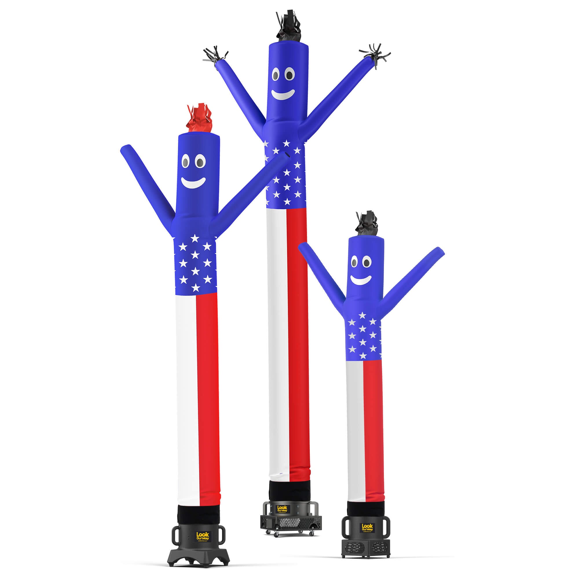 American Flag Air Dancers® Inflatable Tube Man – LookOurWay