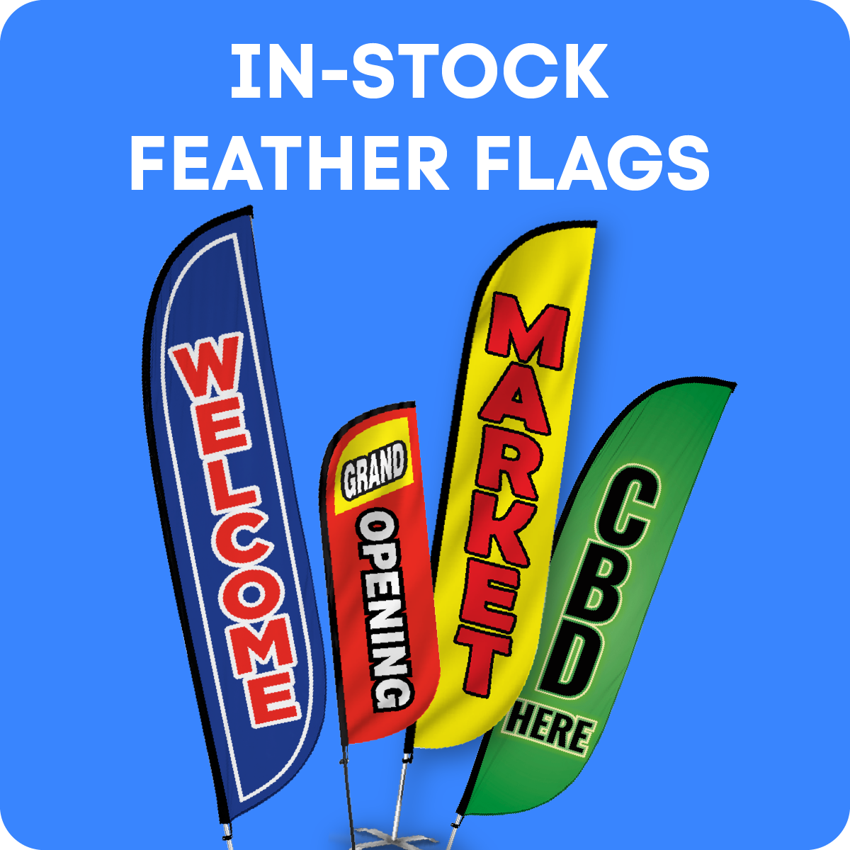 Feather Flags  Feather Banners - Square Signs