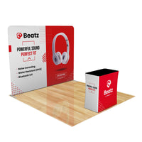 10ft EZ-ZIP Straight Trade Show Booth 10M8020014