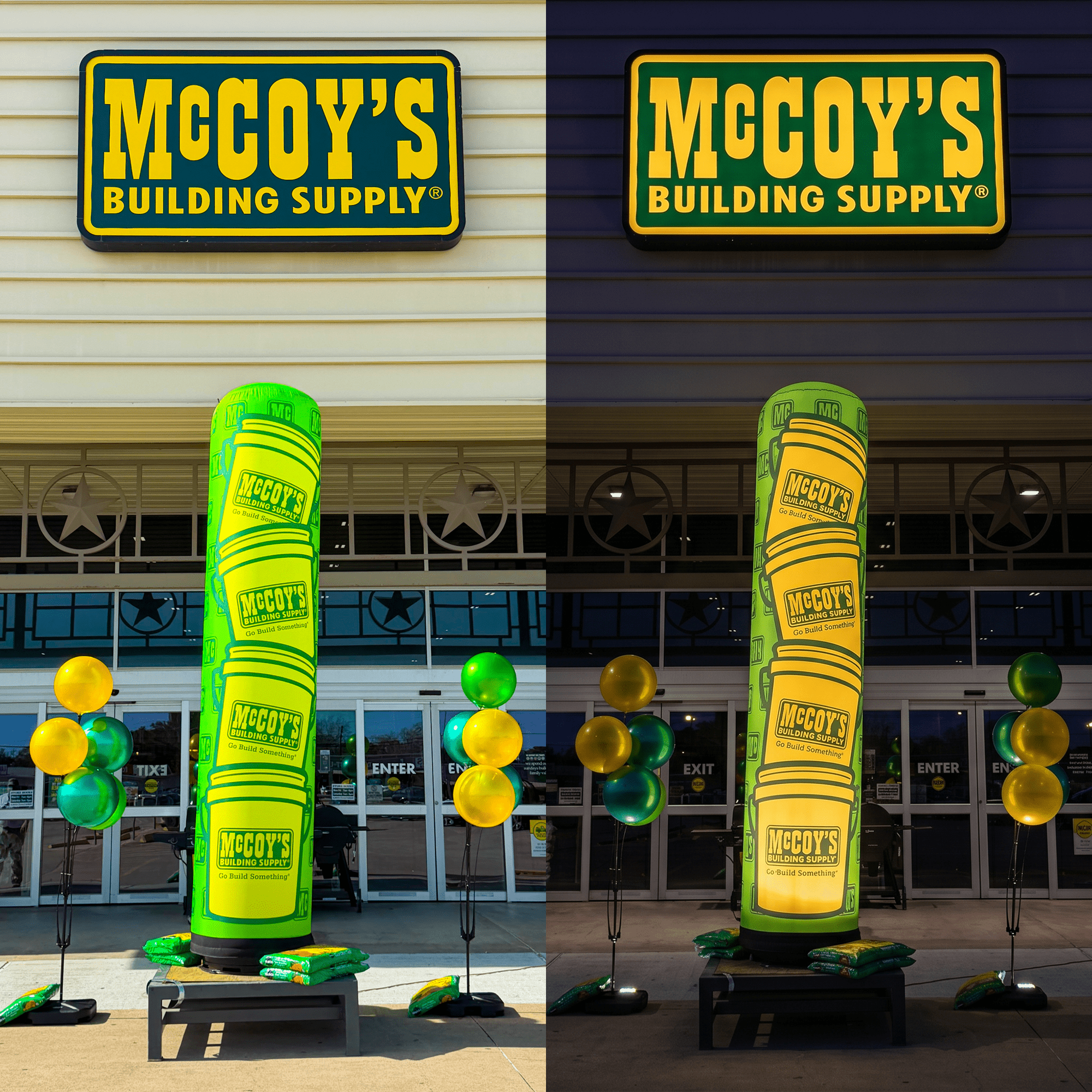 Custom Inflatable XL LED Pillar