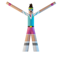Custom Two Legged Air Dancers® Inflatable Tube Man