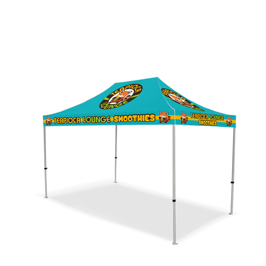 Custom Canopy Tent with Back Wall & Table Cover
