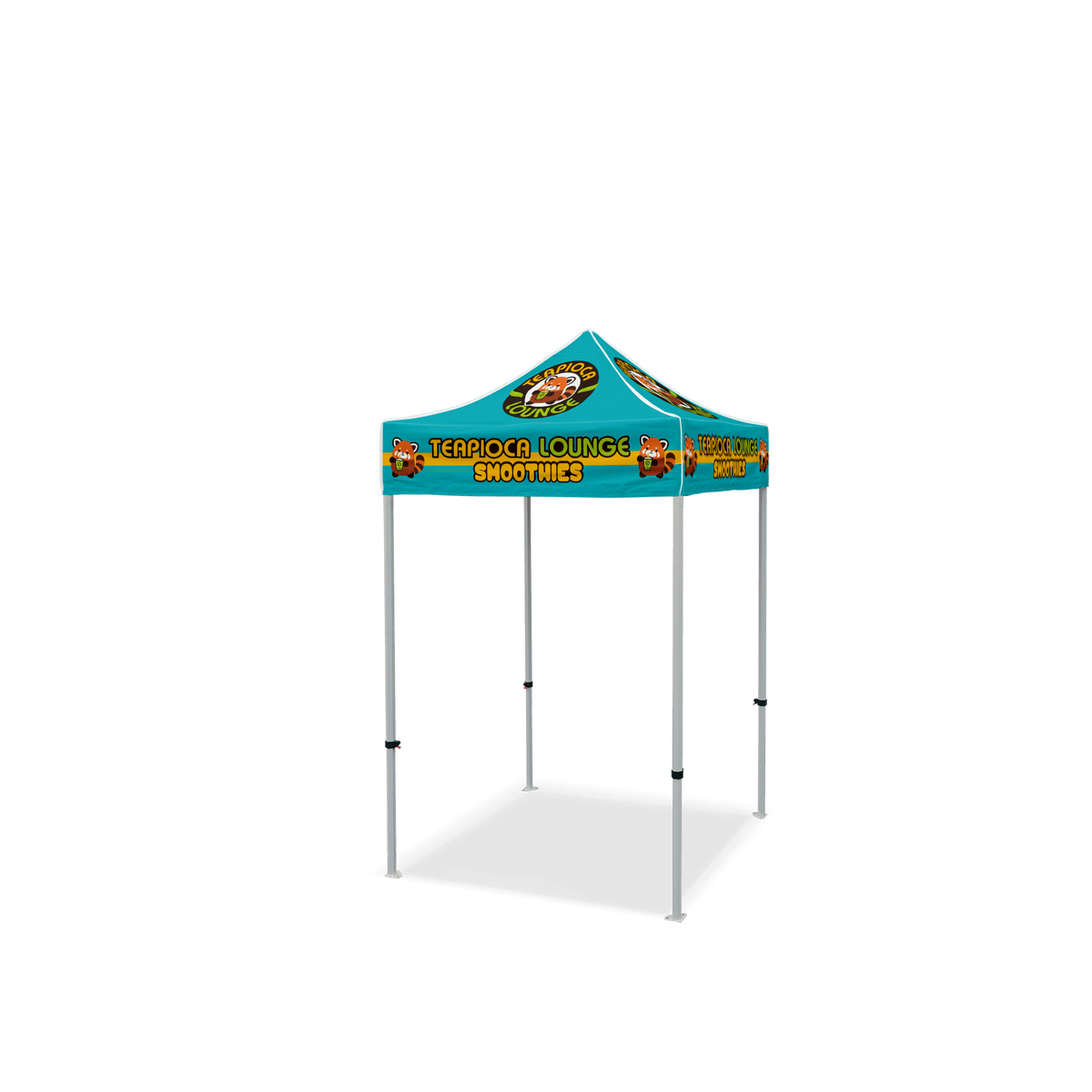 Custom Canopy Tent with Back Wall & Table Cover
