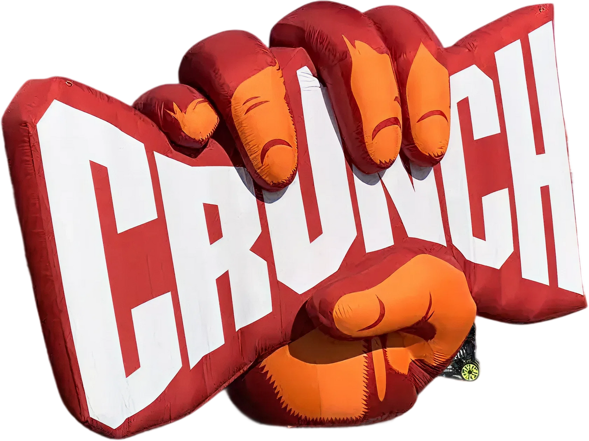 Giant custom inflatable CRUNCH hand