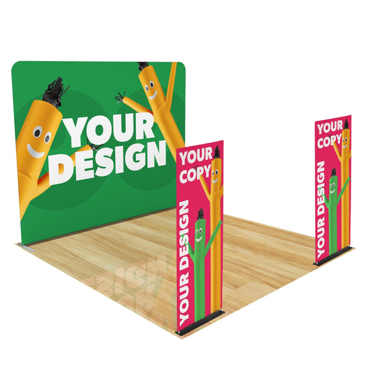 Complete Set (With Hardware) / 2 Banners / No Table Cover