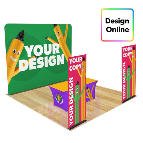 Custom 10ft Trade Show Display with 2 Banners