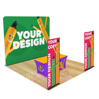 Custom 10ft Trade Show Display with 2 Banners