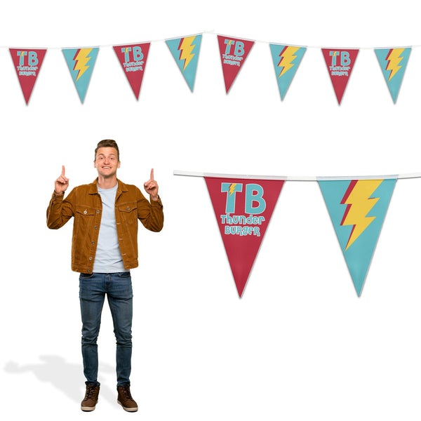 Custom Pennant String Flags | Free Designs | LookOurWay