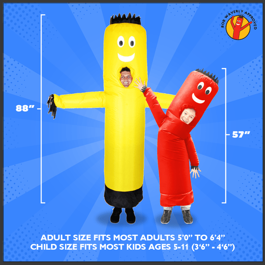 Air Dancers® Wacky Waving Costume 2-Pack (Child + Adult)