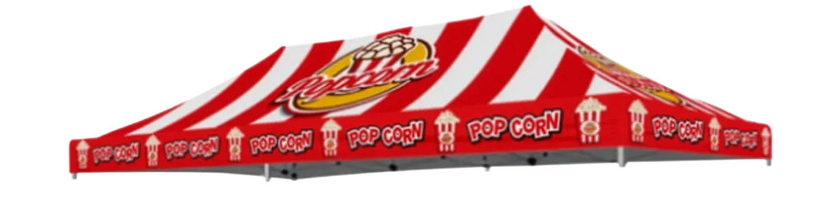 Custom printed popcorn canopy tent
