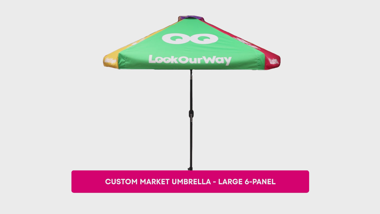 Custom Market Umbrella - Large Video