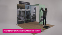 8ft FastZip™ Bridge Archway Trade Show Booth Package