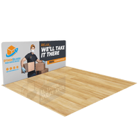 20ft 20x20 Trade Show Booth with Hanging Banner