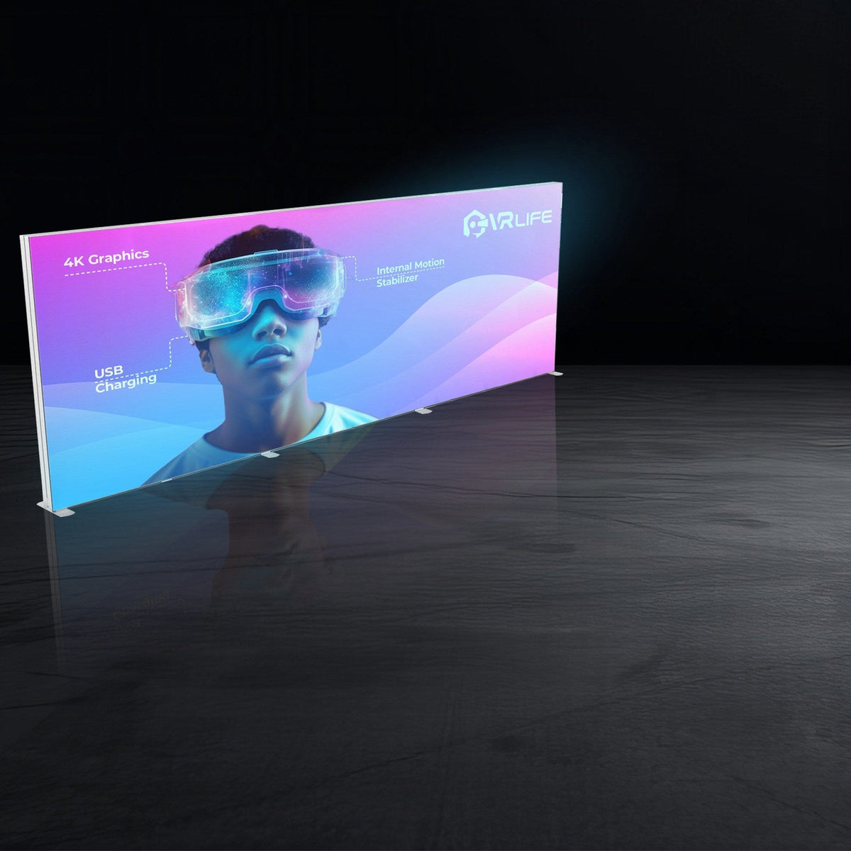 20ft SEG backlit trade show display