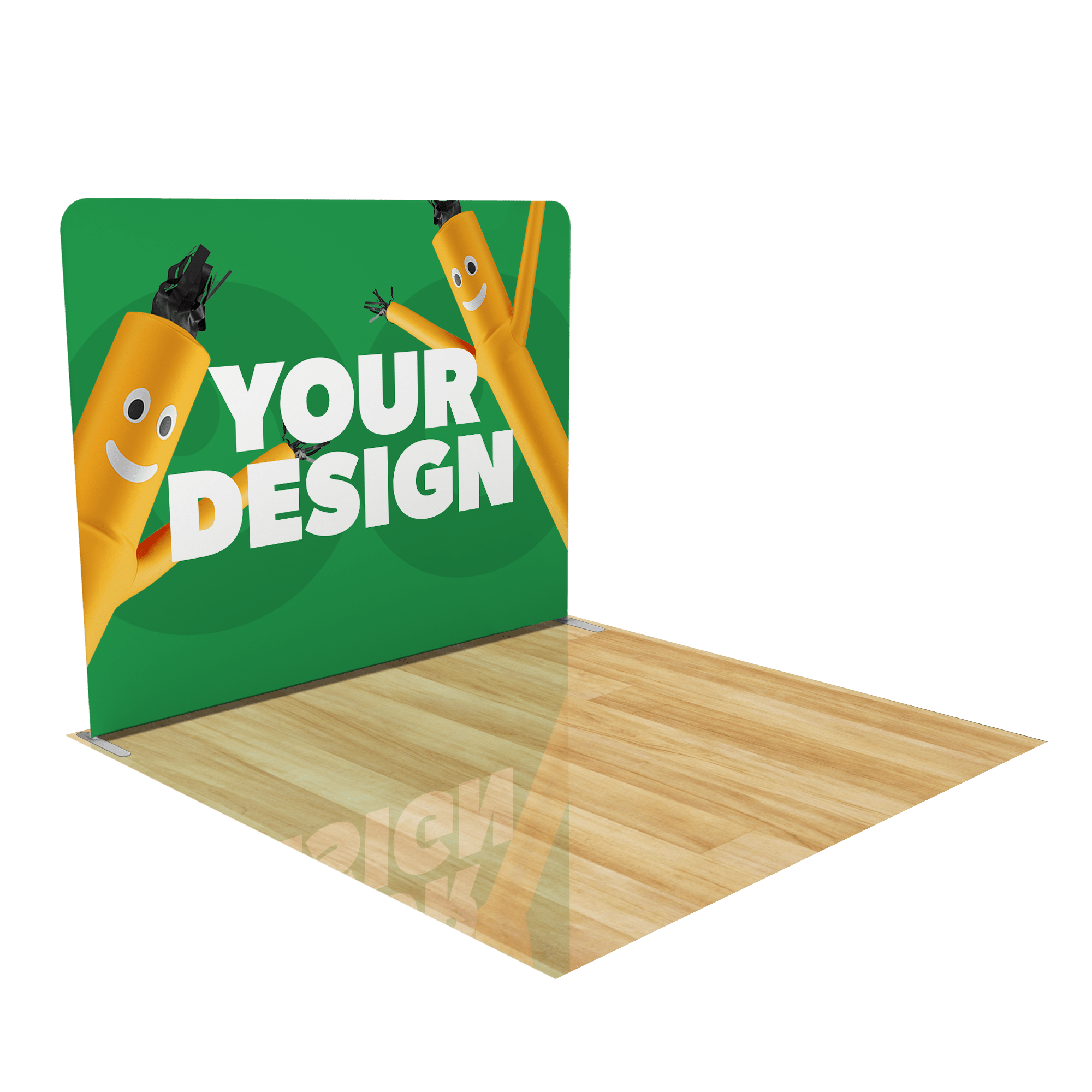 10ft Custom 10ft Trade Show Booth with Media Stand