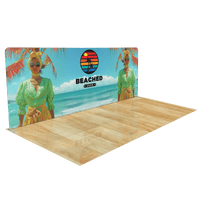 20ft Trade Show Display with Triangle Shelving
