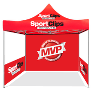 SportClips Red - Back Walls & Side Walls - 10'x10' 10M1010219Set