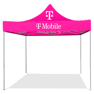 10ft x 10ft Pop Up Tent Canopy Top - T-Mobile - Pink 10M1010111