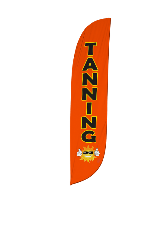 Tanning Feather Flag Orange 