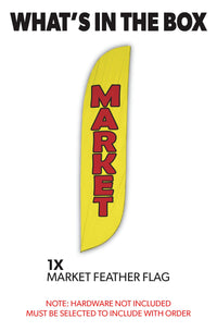 Market Feather Flag 