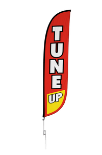 Tune Up Feather Flag Red & Yellow 