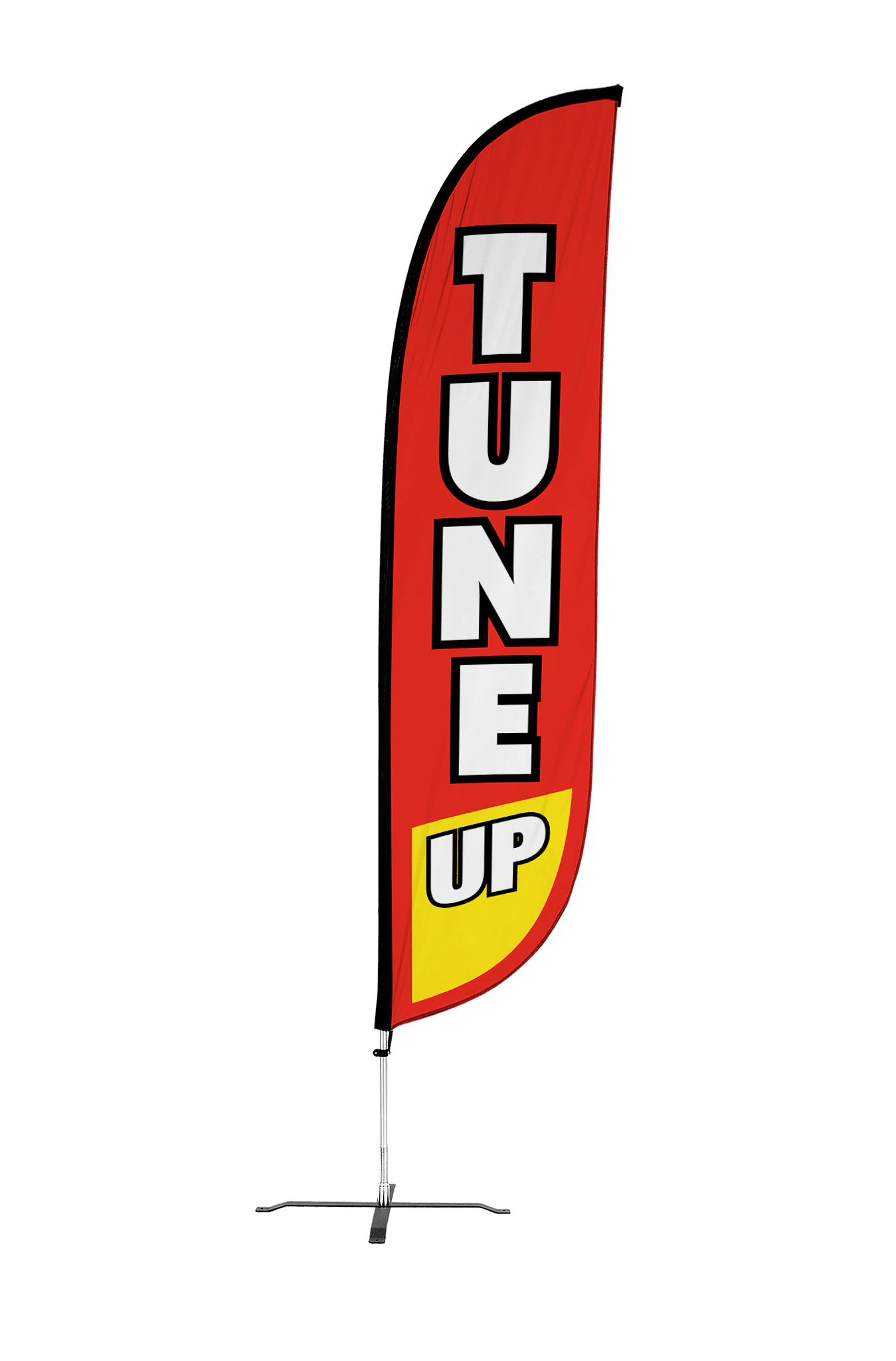 Tune Up Feather Flag Red & Yellow – LookOurWay
