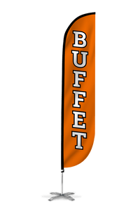 Buffet Feather Flag Orange 