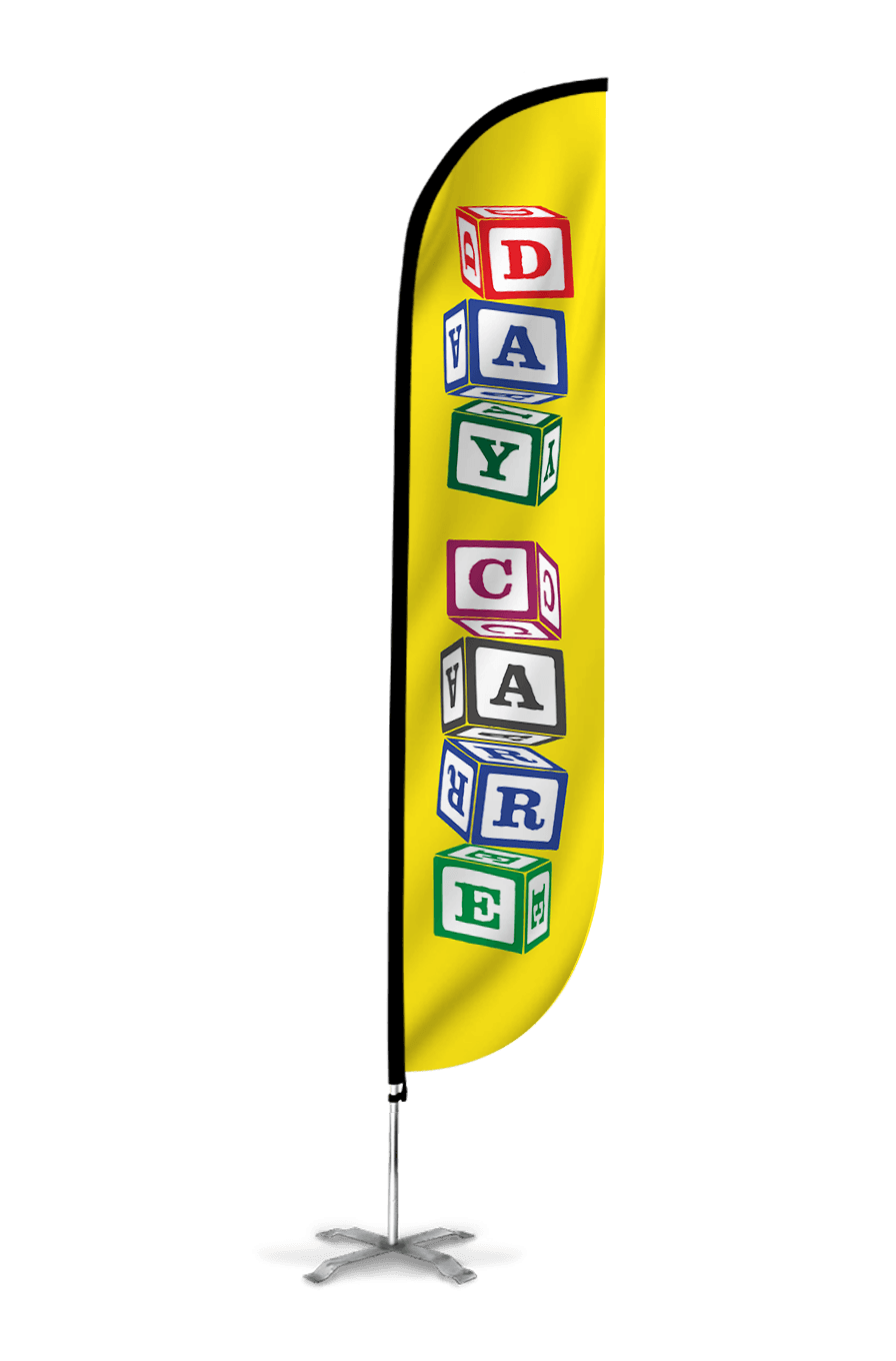 Day Care Feather Flag Blocks – LookOurWay