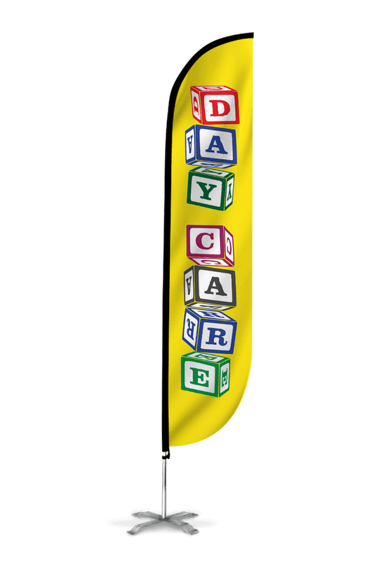 Day Care Feather Flag Blocks 