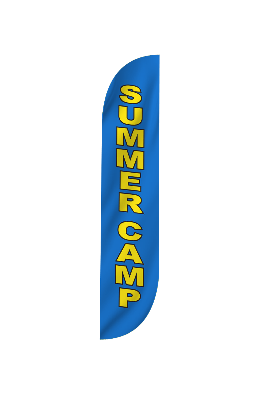 Summer Camp Feather Flag Blue 