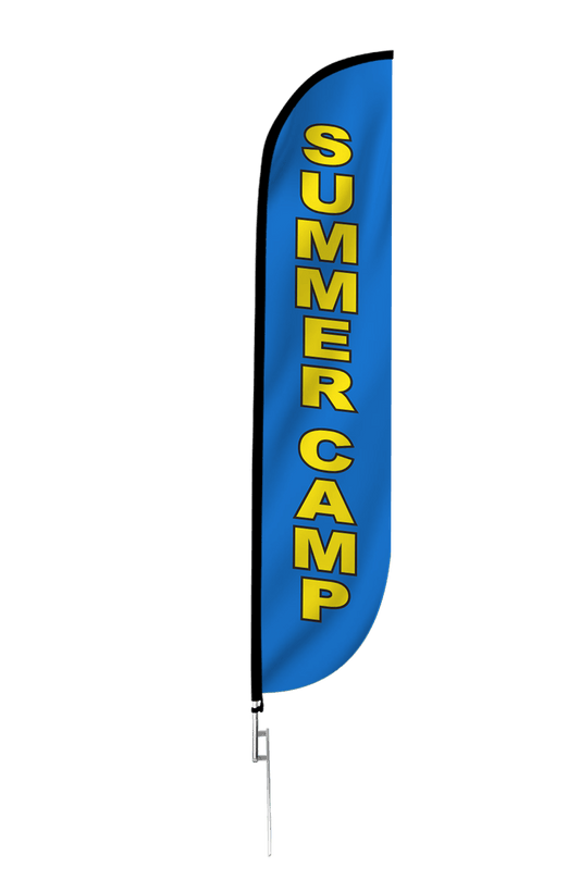 Summer Camp Feather Flag Blue 
