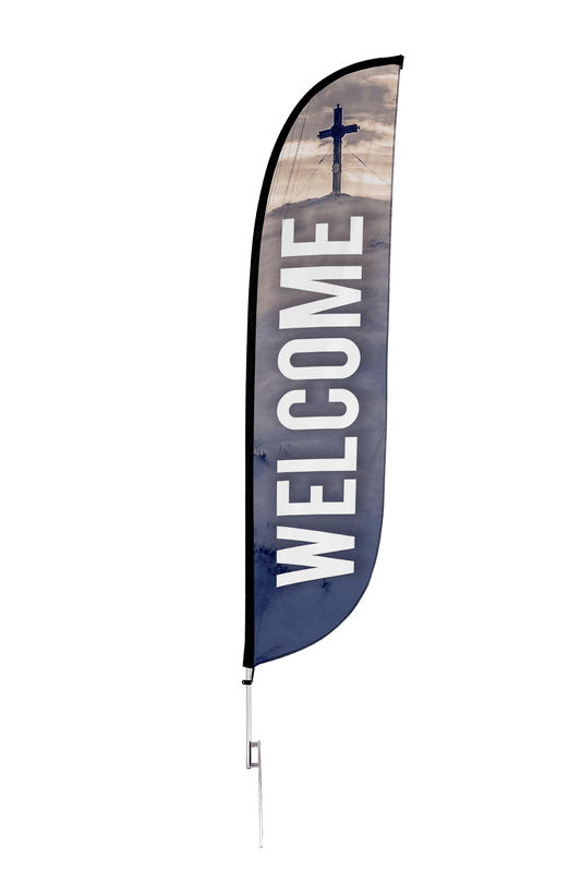Welcome Church Feather Flag 