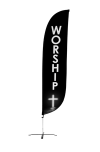 Worship Feather Flag 10M1200383