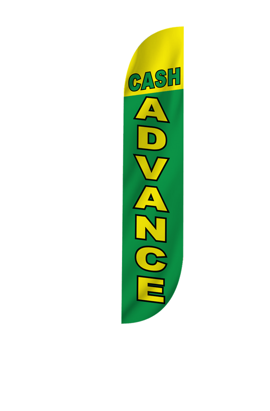 Cash Advance Feather Flag 