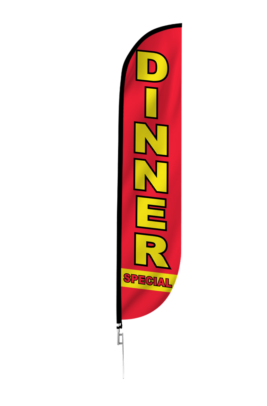 Dinner Special Feather Flag Red 