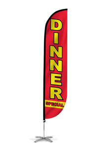 Dinner Special Feather Flag Red 