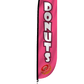 Donuts Feather Flag Pink 