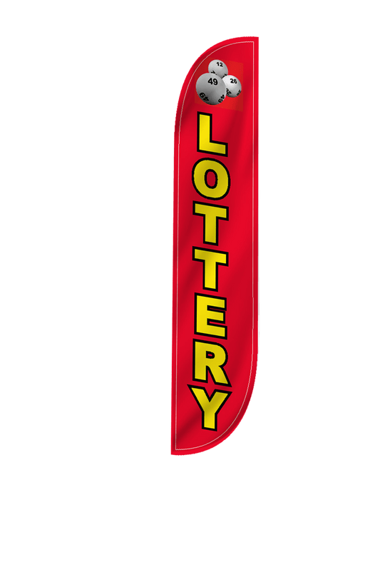 Lottery Feather Flag Red 