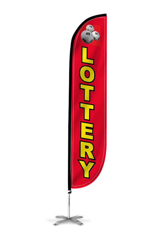 Lottery Feather Flag Red 