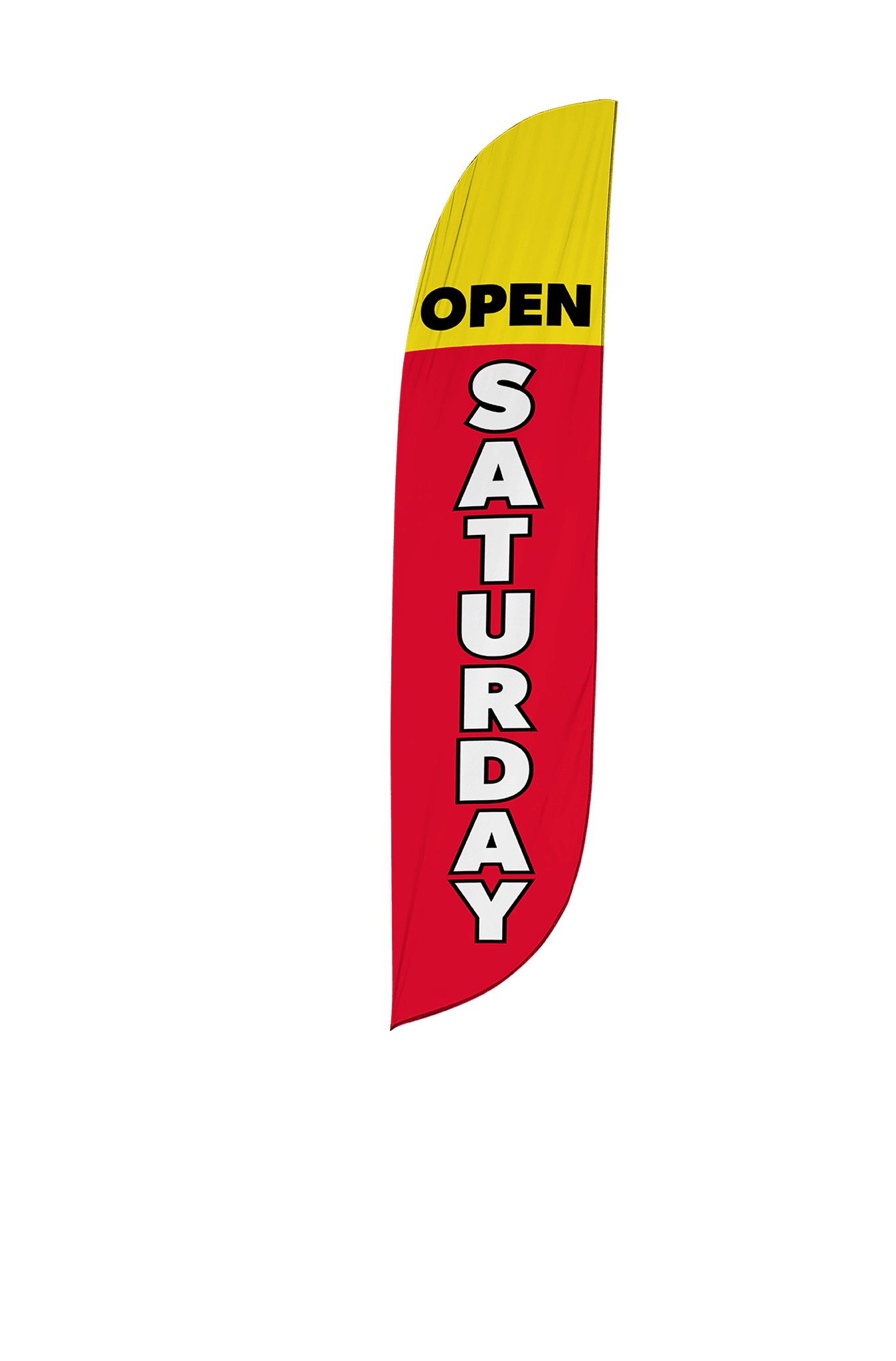 Open Saturday Feather Flag 