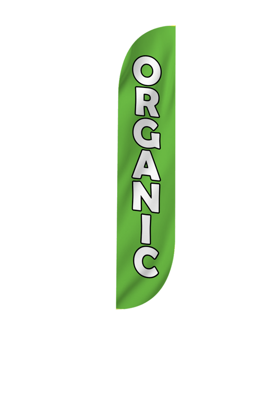 Organic Feather Flag Green 