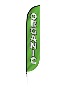 Organic Feather Flag Green 