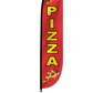 Pizza Slices Feather Flag Red 