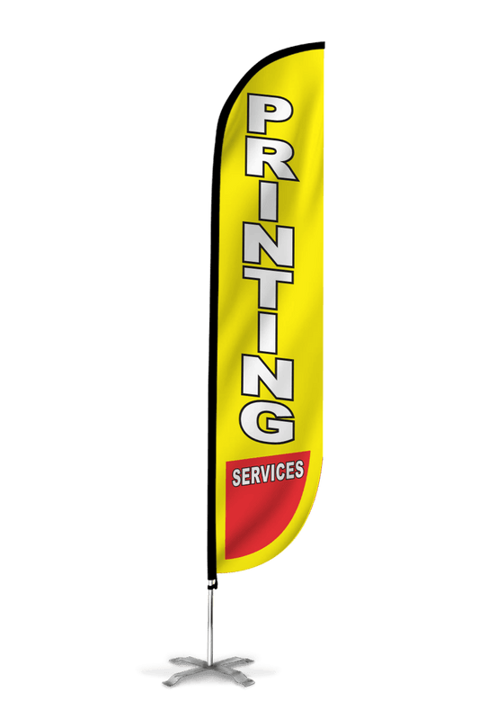 Printing Services Feather Flag Yellow 