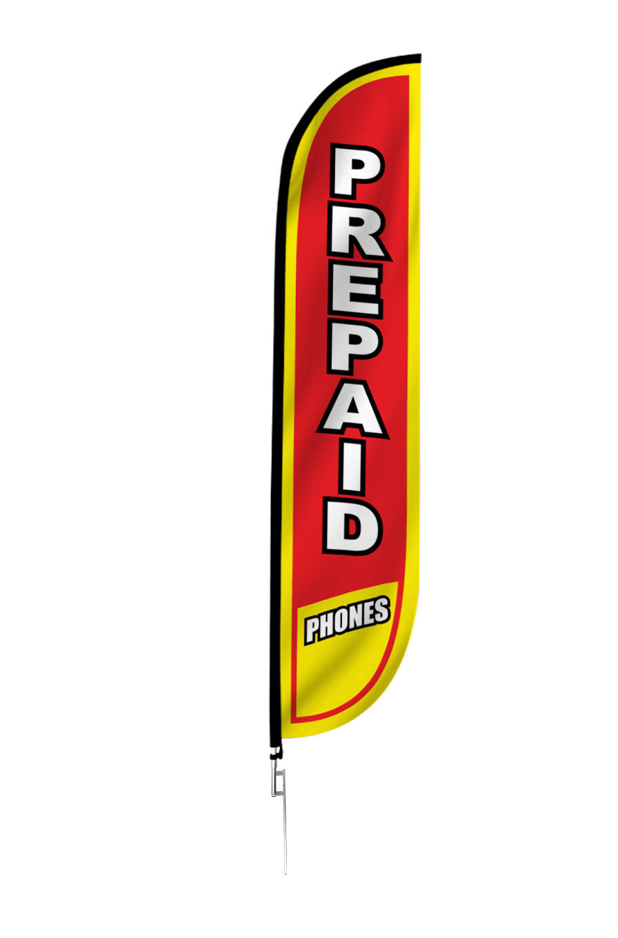 Prepaid Phones Feather Flag 