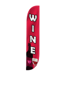 Wine Feather Flag Red 